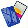 thumbnail image 1 of Funda Para Ipad 10th 10.9 /11th A16 Glitter Brillo Silicona Azul Eléctrico., 1 of 5