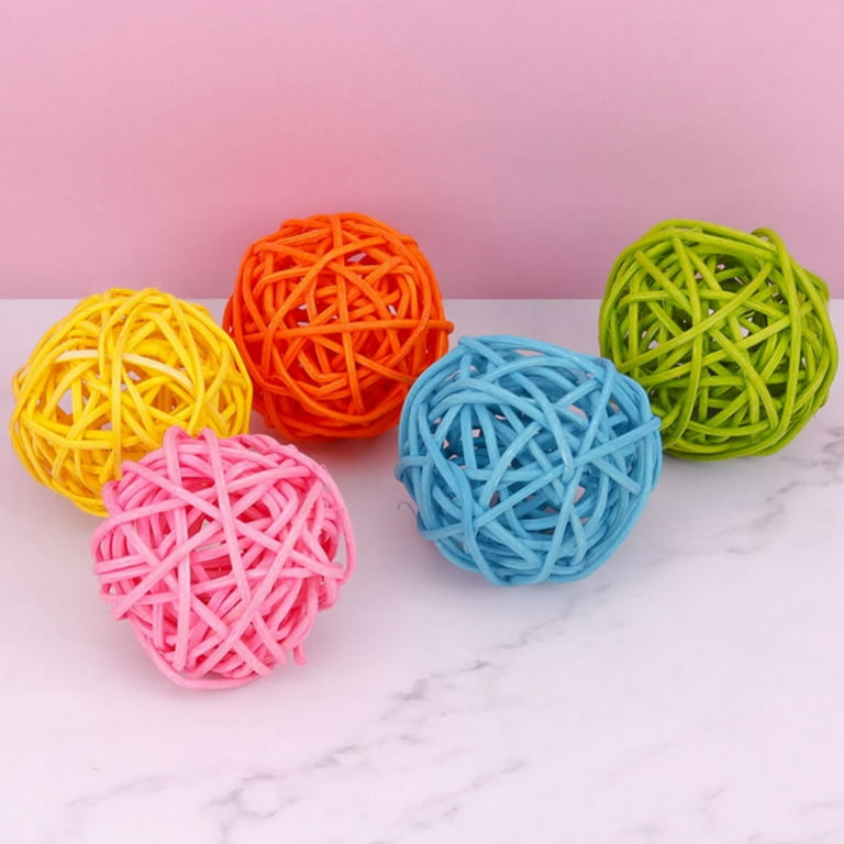 12-Pack Star Shaped Wicker Balls – 2.4" Natural Rattan Decor For Vase Filler, Weddings & Crafts