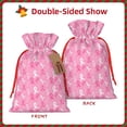 thumbnail image 2 of KLL Breast Cancer Awareness (3) for Christmas Gift Bag,Holiday Bags for Gifts Christmas Bags & Drawstring Gift Pouch Reusable Holiday Gift Bags & Party Favor Bags (1 PCS)-Small, 2 of 9
