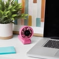 thumbnail image 2 of Mainstays 7 speed Rechargeable Handheld Portable Fan Pink, 2 of 5
