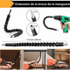 thumbnail image 2 of Kit De Adaptador De Taladro Eléctrico Con Angular 105° 14 pcs, Negro, 2 of 5