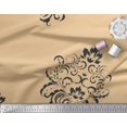 thumbnail image 2 of Soimoi Poly Georgette Fabric Ogee Damask Print Fabric by the Yard 52 Inch Wide, 2 of 5