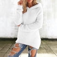 thumbnail image 2 of FYDUU Hoodies for Women Solid Color Knit Hoodie Sweaters Cozy Sweatshirt Casual Long Sleeve Pullover Tunic Tops Fall Winter Outfits, 2 of 7