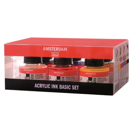 UPC: 8712079390389 | Amsterdam Acrylic Ink 30Ml 6 Color Basic Set