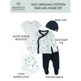 thumbnail image 3 of Honest Baby Clothing Baby Boy or Girl Gender Neutral Organic Cotton Take Me Home Gift Set, 6 Piece (Newborn-6 Months), 3 of 6