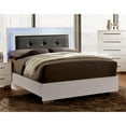 thumbnail image 2 of Bowery Hill Contemporary Wood Full Tufted Bed in Glossy White, 2 of 4