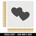 thumbnail image 2 of Double Heart Symbol DIY Cookie Wall Craft Stencil - 9.0 Inch, 2 of 5