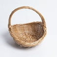 thumbnail image 4 of Monyance convenient storage basket Wicker Picnic Basket with Handle - Empty Gift Basket for Garden Fruit(9.06X7.09X6.69Inches), 4 of 11