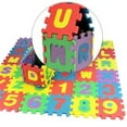 thumbnail image 3 of 72 Pieces Foam Mat Alphabet & Number Puzzle Play Flooring Mat for Toddlers, 3 of 6