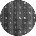 thumbnail image 1 of Ahgly Company Indoor Round Abstract Gray Contemporary Area Rugs, 7' Round, 1 of 1