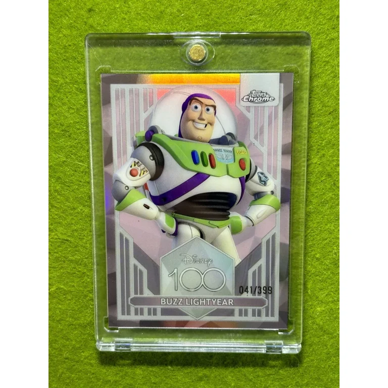 Buzz LightYear DISNEY 100 PINK REFRACTOR # /399 Toy Story CARD