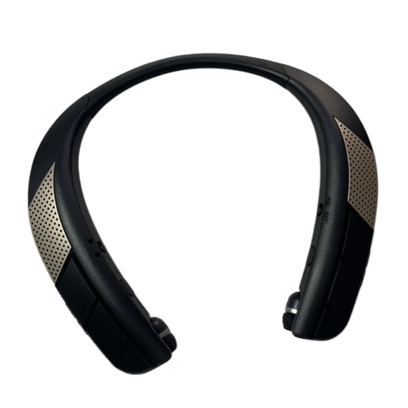 funtasica Neckband Wireless Speaker Bluetooth Low Latency w/ Retractable Earbuds w/ Mic Gray B