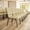 Beige Patterned Fabric/Gold Vein Frame, variant on Flash Furniture 4 Pack 18.5''W Stacking Church Chair in Black Dot Patterned Fabric - Gold Vein Frame
