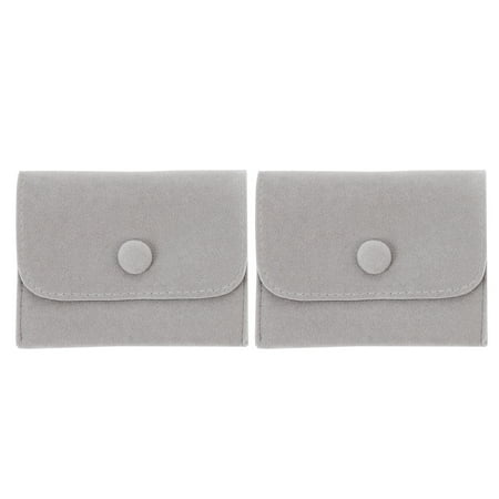 

HEMOTON 2pcs Watch Bracelet Ring Necklace Storage Bag Jewelry Party Favors Packaging Bag