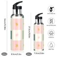 thumbnail image 2 of Yayeee 20oz Insulated Water Bottle Double Wall Stainless Steel with Flip Straw Lid, Beige Abstract, 2 of 7