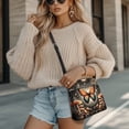 thumbnail image 4 of Kuiaobaty Butterfly Mushroom Print Crossbody Bag for Women, Medium Size Vegan Leather Shoulder Handbag Crossbody, Multi Pockets Sling Purse with Adjustable Strap for Travel, 4 of 7