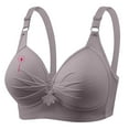 thumbnail image 5 of Wiyuqeen Bras for Women No Underwire Pink Ribbon Supportive Everyday Bras Plus Size Full Coverage Push Up Bralettes, 5 of 5
