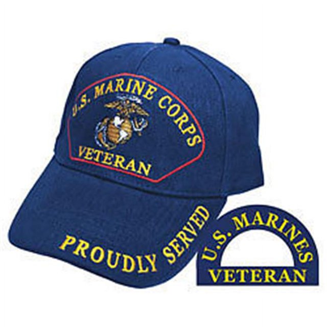 US Military Merchandise CP00307 US Marines Veteran Cap Navy