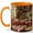 Orange, variant on Strawberry Jam Kitchen 11oz Ceramic Mug, Cottage Baking Coffee Cup