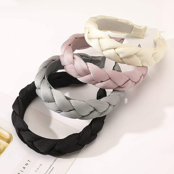 Headbands Women Hair Head Hands Braided Head Band Twist Hairbands for Girls Black Pink Gray White Hair Band