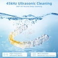 thumbnail image 2 of Ultrasonic Retainer Cleaner, 45kHz Deep Clean Machine for Dentures, Mouth Guards & Aligners, 3 Modes Timer, Compact & Easy Daily Cleaning, 2 of 7