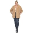 thumbnail image 4 of White Mark Women's Plush Hooded Cardigan with Pockets, 4 of 6
