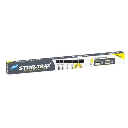 Stor-Trax 6 Piece J Hook Set with rail