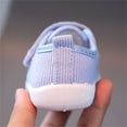 thumbnail image 6 of Eltusu Toddler Girls Sneakers, Soft Lightweight No Slip Breathable Walking Shoes Blue Size 4.5 US, 6 of 7