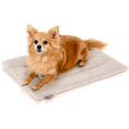 thumbnail image 1 of Dog Crate Pad, Soft Velvet, Reversible Bed Mat, Machine Washable Kennel Pad for Pets up to 15 lbs, Mattress for Cozy Sleeping, 20” x 15” x 1” (Pink, Small), 1 of 5