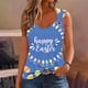 thumbnail image 1 of Puntoco Camisola básica para mujer Camiseta sin mangas con estampado para mujer Camiseta holgada sin mangas, 1 of 4
