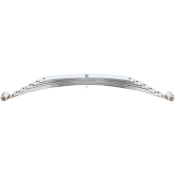 Super Glide® Front Spring, 46 In Axle, Reverse Eye, Chrome