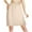 Beige, variant on UFOUND Womens Midi Skirt Short Skirt Underwear Elastic Skirt Bottom Strap Solid Color Skirt Leisure