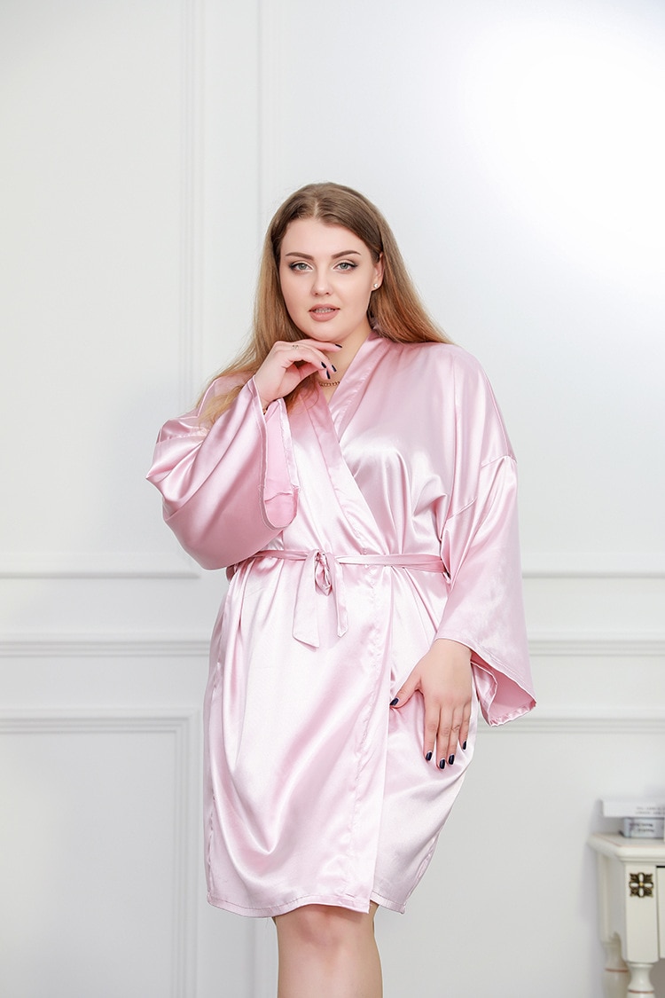 Short Kimono Robe Dressing Gown 