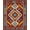 Red, Pattern 7, variant on ODIKA 4'x6' Machine Washable Non-Slip Area Rug, Eclectic Multicolor Braided High Traffic Rug, Red, 20567