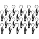 thumbnail image 2 of 20 ganchos de plástico giratorios para colgar ropa con pinzas para calcetines, botas, sujetadores y toallas., 2 of 6
