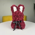 thumbnail image 3 of Steadline Simulated Rose Bunny Plush Romantic Valentine's Day Gift for Her with Foam Material Unique Cuddle Toy Present for Birthday Anniversary Celebration, 3 of 7