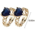 thumbnail image 4 of Xihbxyly Anillo de Corazón, Elegante Anillo de Corazón Chapado En Cobre, Tamaño Ajustable para Mayor Comodidad, Impresionante Incrustación de Circonitas para Un Brillo Deslumbrante, Ideal para Uso Di, 4 of 7