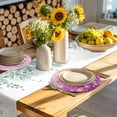 thumbnail image 4 of Pink Spring Floral Round Placemats Set of 4 for Dinning Tables,Heat-proof Braided Table Mats 15 Inch,Modern Oil Painted Daisy Botanical Washable Place Mat for Kitchen Restaurant Party Table Decor, 4 of 9