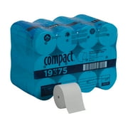 Georgia Pacific Compact Toilet Tissue: 36 Count, White, 4" x 4.5", Coreless Roll