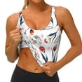 thumbnail image 4 of Lsque Tulips Flowers Printed Women'S Sports Bra, Compression, Moisture Wicking, High-Impact Sports Bra For Women,Supportive sports bra-Large, 4 of 9
