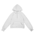 Hipattires White Kids Clothes for Girls Comfort Plain Cotton Crewneck