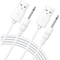 thumbnail image 1 of wonima11 USB DC Charging Cable 2.5mm DC Charger Cord Replacement Charger for Massager, 2 Pack, 1 of 1