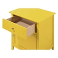 thumbnail image 3 of Home Furniture Modern Lzzy 1-Drawer Yellow Nightstand (25"H X 15"W X 19"D), 3 of 5