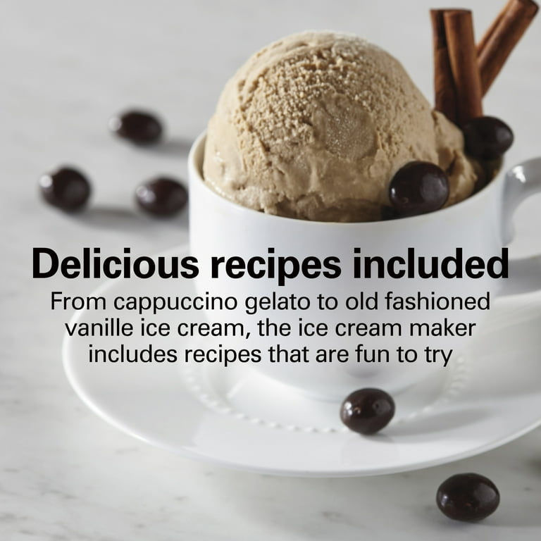 Hamilton Beach Electric Ice Cream Maker, Ice Cream Machine, 1.5