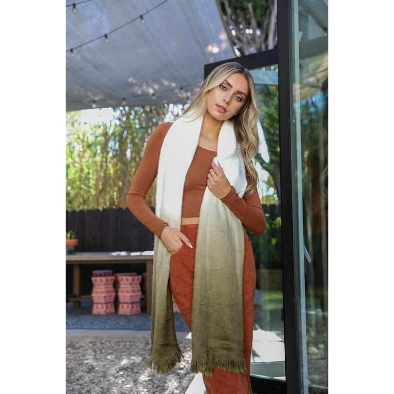 Silky Wool Ombre Scarf - Leto Collection – Thank you