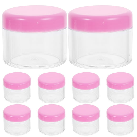 HERFIER 12Pcs Empty Cream Containers Small Cosmetic Containers Refillable Cosmetic Jars Small Containers 1.41x1.41x1.22in
