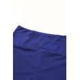 thumbnail image 3 of ABPHQTO Shorts de baño de mujer con patchwork recortado de malla azul, 3 of 5