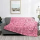 thumbnail image 2 of Fotbe Pink Glitter Manta de Franela con Estampado, Manta Ultrasuave para Cama, Sofá, Auto, Hipoalergénica y Antibolitas-50"x40", 2 of 6