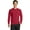 Red, variant on Port & Co PC381LS Long Sleeve Performance Blend Tee, Red - Large
