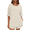 Apricot, variant on 2 Piece Lounge Set for Women Matching Sets Oversized Top and Shorts Sweatsuit Travel Airport Outfit